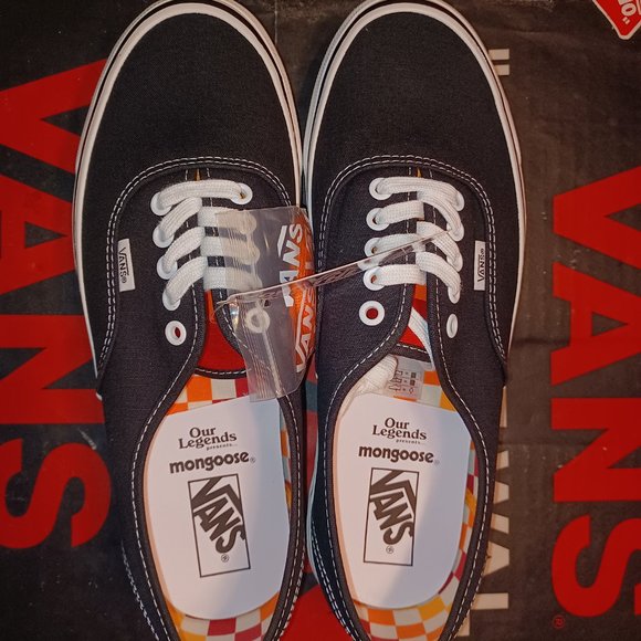 VANS Men's 5.5/Women's 7 Authentic 44 DX Our Legends Mongoose Black/Orange - Picture 10 of 12